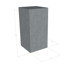 Betonový blok ABU22R 400x400x800 mm